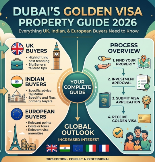 Dubai’s Golden Visa Property Guide 2026: Everything UK, Indian, and European Buyers Need to Know